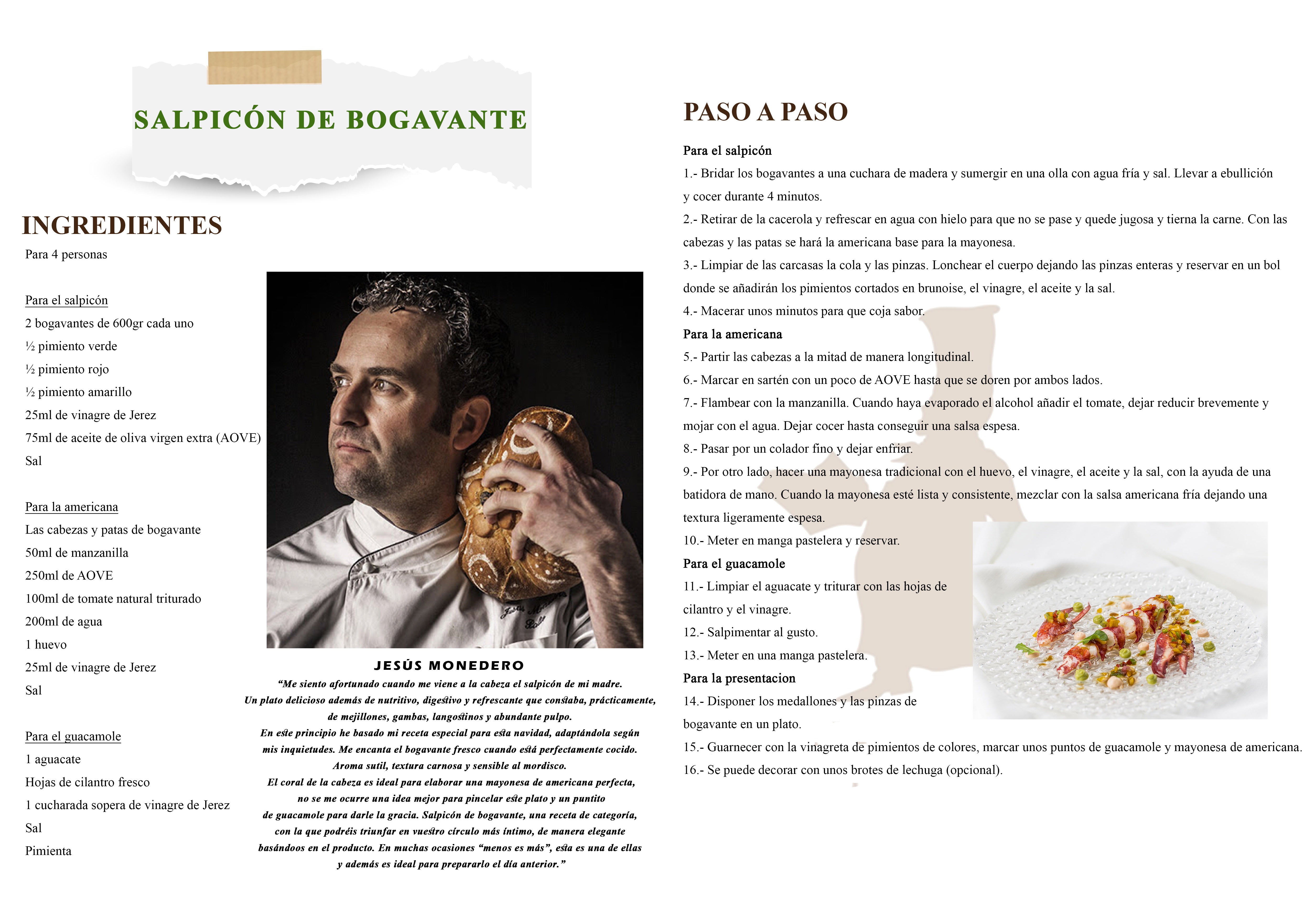 Recetas de Navidad 2021 - salpicón de bogavante